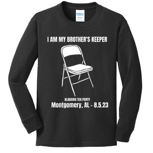 I Am My Brothers Keeper Montgomery Brawl Alabama Tea Party Kids Long Sleeve Shirt