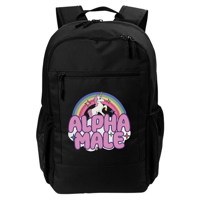 Ironic Alpha Male Unicorn Rainbow Backpack