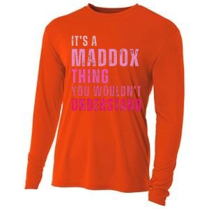 ItS A Maddox Thing You WouldnT Understand Maddox Cooling Performance Long Sleeve Crew