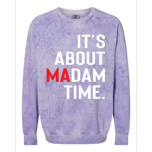 ItS About Madam Time Colorblast Crewneck Sweatshirt