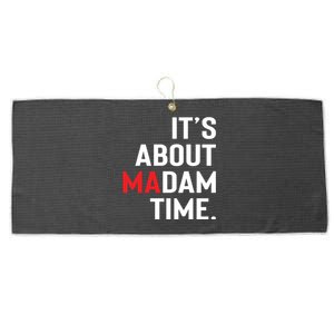 ItS About Madam Time Large Microfiber Waffle Golf Towel