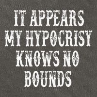 It Appears My Hypocrisy Knows No Bounds Cotton Canvas Backpack