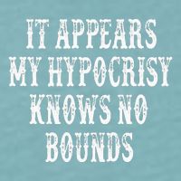 It Appears My Hypocrisy Knows No Bounds Sueded Cloud Jersey T-Shirt