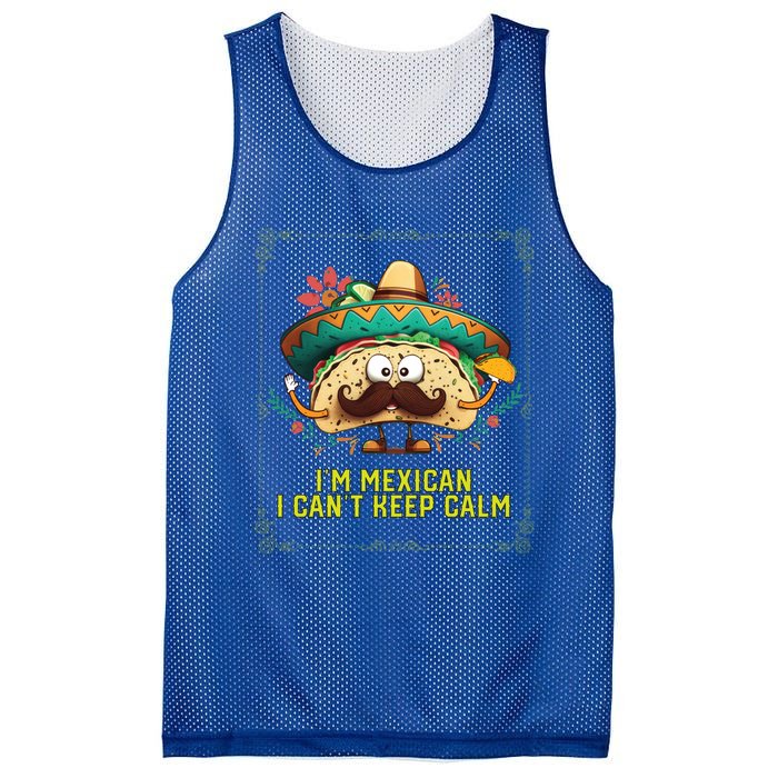 Im A Mexican I Cant Keep Calm Mexico Pride Country Gift Mesh Reversible Basketball Jersey Tank