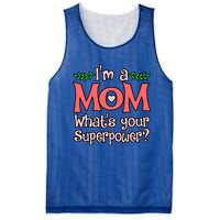 Im A Mom Whats Your Superpower Love Mother’s Day Graphic Gift Mesh Reversible Basketball Jersey Tank