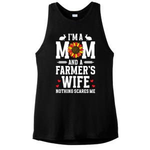 IM A Mom And A FarmerS Wife Of A Farmer Wife Farm Wife Gift Ladies PosiCharge Tri-Blend Wicking Tank