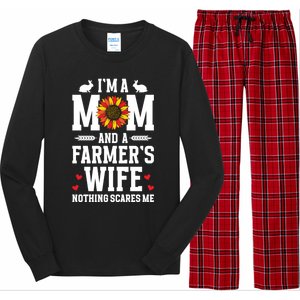 IM A Mom And A FarmerS Wife Of A Farmer Wife Farm Wife Gift Long Sleeve Pajama Set