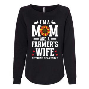 IM A Mom And A FarmerS Wife Of A Farmer Wife Farm Wife Gift Womens California Wash Sweatshirt