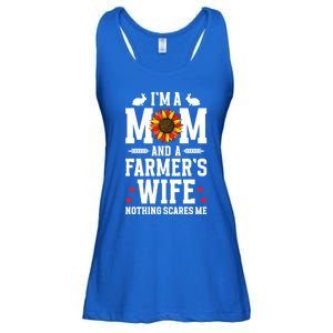 IM A Mom And A FarmerS Wife Of A Farmer Wife Farm Wife Gift Ladies Essential Flowy Tank