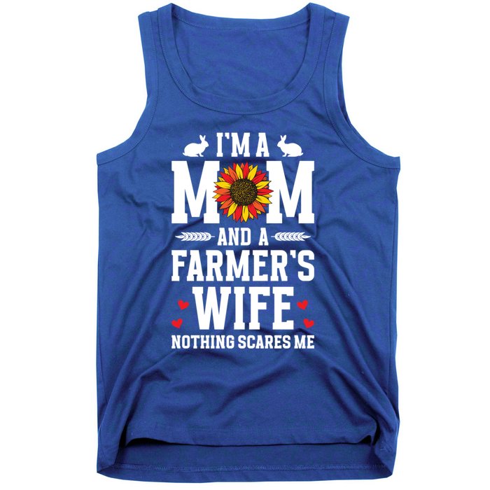 IM A Mom And A FarmerS Wife Of A Farmer Wife Farm Wife Gift Tank Top