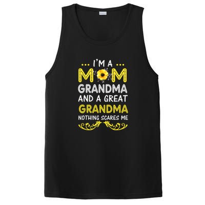 I'm A Mom Grandma Great Nothing Scares Me Mothers Day Gifts PosiCharge Competitor Tank