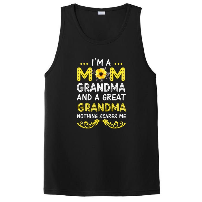 I'm A Mom Grandma Great Nothing Scares Me Mothers Day Gifts PosiCharge Competitor Tank