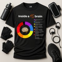 Inside A Ms Brain Multiple Sclerosis Awareness Chart Performance Shirt
