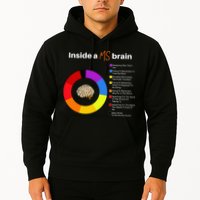 Inside A Ms Brain Multiple Sclerosis Awareness Chart Hoodie