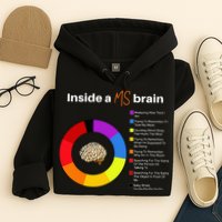 Inside A Ms Brain Multiple Sclerosis Awareness Chart Hoodie