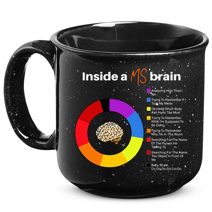 Inside A Ms Brain Multiple Sclerosis Awareness Chart 15oz Campfire Ceramic Mug