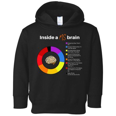 Inside A Ms Brain Multiple Sclerosis Awareness Chart Toddler Hoodie