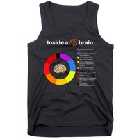 Inside A Ms Brain Multiple Sclerosis Awareness Chart Tank Top