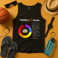 Inside A Ms Brain Multiple Sclerosis Awareness Chart Tank Top