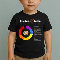 Inside A Ms Brain Multiple Sclerosis Awareness Chart Toddler T-Shirt