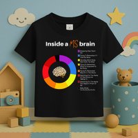 Inside A Ms Brain Multiple Sclerosis Awareness Chart Toddler T-Shirt