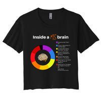 Inside A Ms Brain Multiple Sclerosis Awareness Chart Crop Top