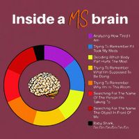 Inside A Ms Brain Multiple Sclerosis Awareness Chart 16oz Travel Tumbler
