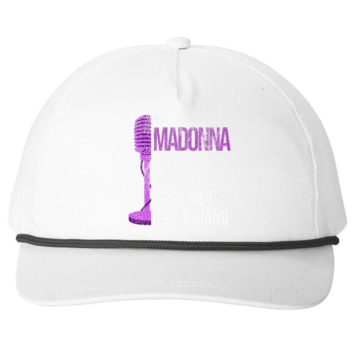 Its A M.A.D.O.N.N.A Thing You Wouldnt Understand Snapback Five-Panel Rope Hat