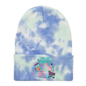 Im A Mom Of Course Im Addicted To Coffee Tie Dye 12in Knit Beanie