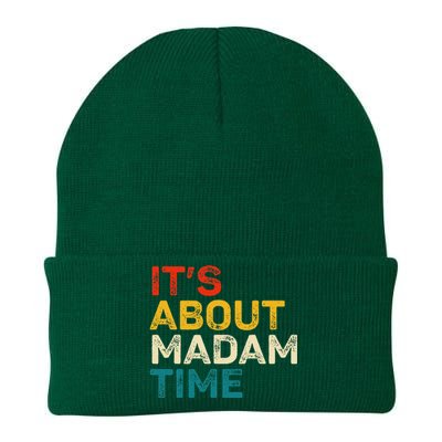 ItS About Madam Time Kamala Harris Election 2024 President Knit Cap Winter Beanie