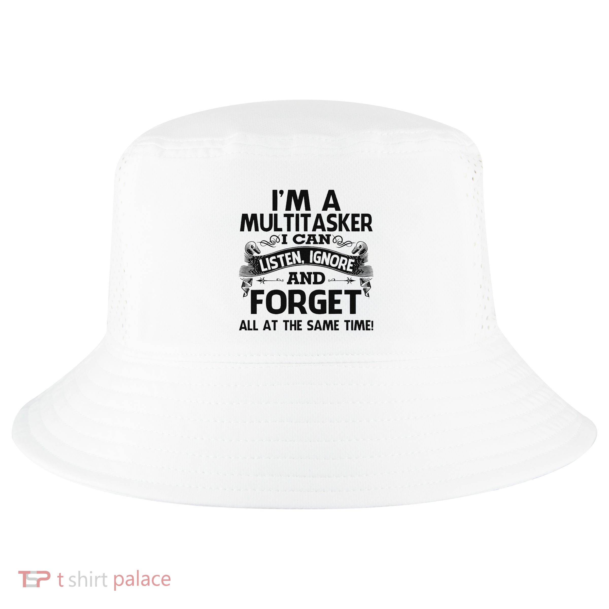 IM A Multitasker I Hear Cool Comfort Performance Bucket Hat