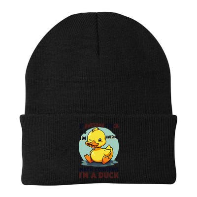 IM Awesome Math Confirms IM A Duck Funny Cute Duck Humor Beanie