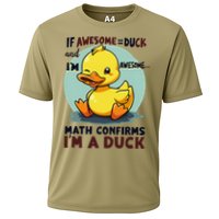 IM Awesome Math Confirms IM A Duck Funny Cute Duck Humor Cooling Performance Crew T-Shirt