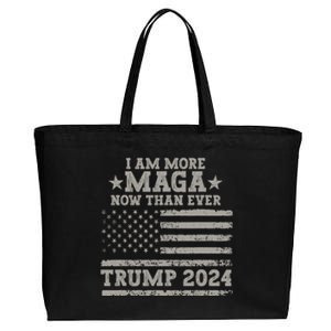 I Am More Maga Now Than Ever Trump 2024 Cotton Canvas Jumbo Tote