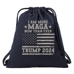 I Am More Maga Now Than Ever Trump 2024 Drawstring Bag