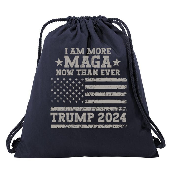 I Am More Maga Now Than Ever Trump 2024 Drawstring Bag