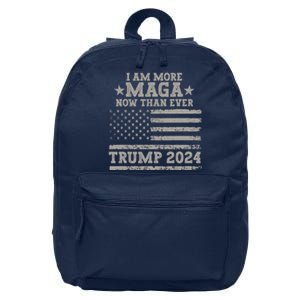 I Am More Maga Now Than Ever Trump 2024 16 in Basic Backpack