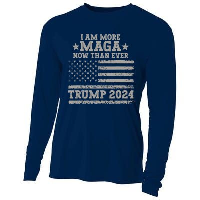 I Am More Maga Now Than Ever Trump 2024 Cooling Performance Long Sleeve Crew