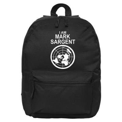 I Am Mark Sargent Flat Earth Society 16 in Basic Backpack