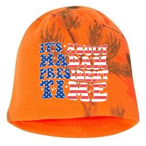 ItS About Madam President Time Election Vote Madam Feminist Gift Kati - Camo Knit Beanie