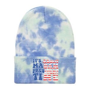 ItS About Madam President Time Election Vote Madam Feminist Gift Tie Dye 12in Knit Beanie