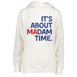 ItS About Madam Time Womens Funnel Neck Pullover Hood