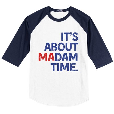 ItS About Madam Time Baseball Sleeve Shirt