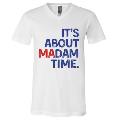 ItS About Madam Time V-Neck T-Shirt