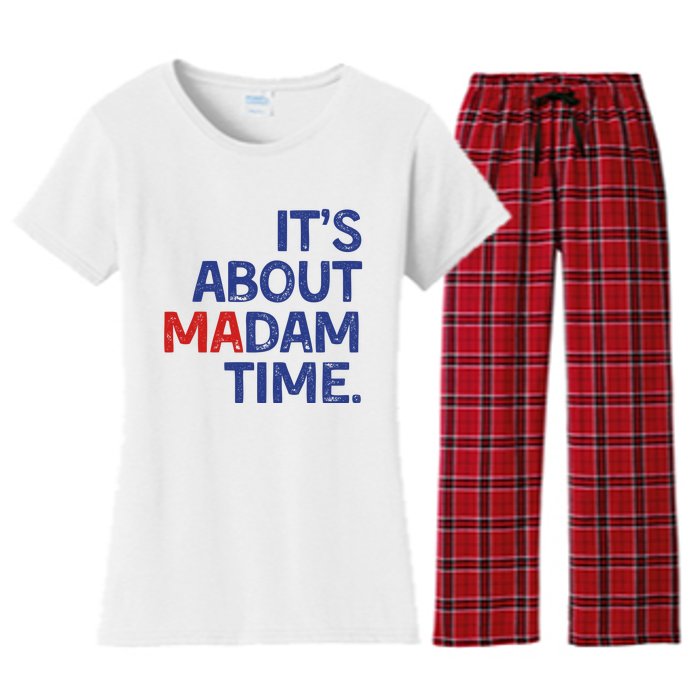 ItS About Madam Time Women's Flannel Pajama Set