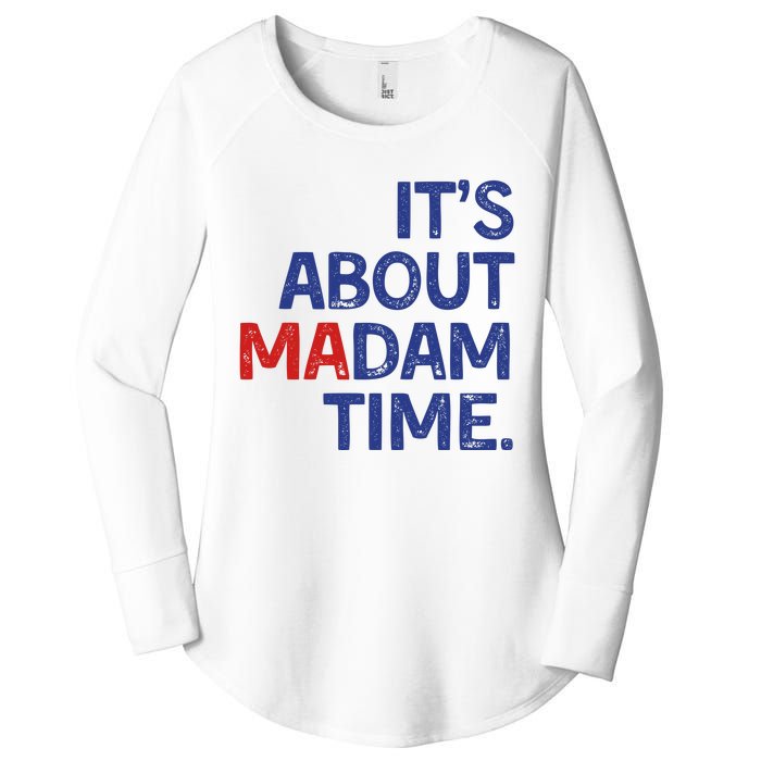 ItS About Madam Time Women's Perfect Tri Tunic Long Sleeve Shirt