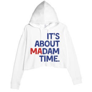 ItS About Madam Time Crop Fleece Hoodie