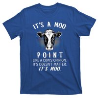 Its A Moo P O I N T Like A Cows Opinion Its Doesnt Gift T-Shirt