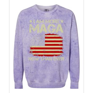 I Am More Maga Now Than Ever Trump 2024 Colorblast Crewneck Sweatshirt