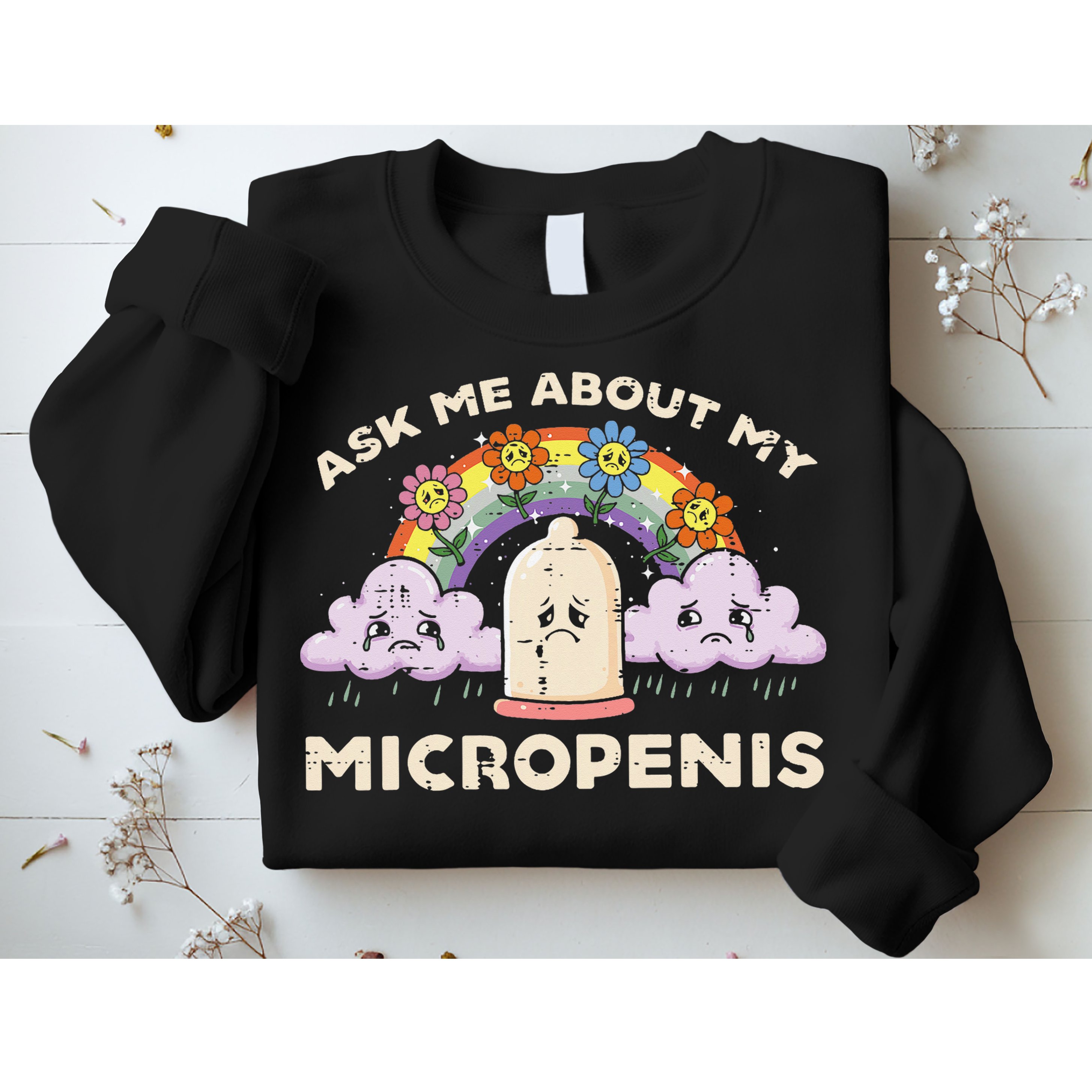 Inappropriate Ask Me About My Micro Funny Humor Joke Gag Gift Sweatshirt